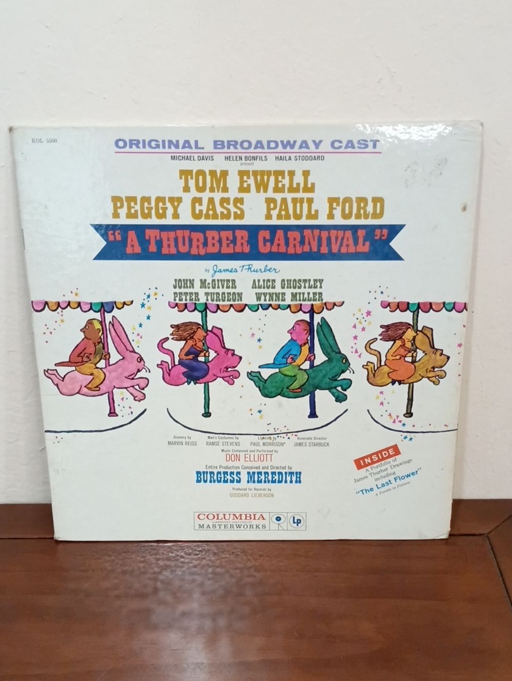 "A Thurber Carnival" Original Broadway Cast Vinyl Record Album - Vintage 1960!